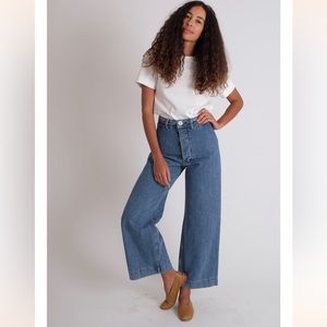 Jesse Kamm Sailor Pants, Cowboy Blue Japanese Denim, size 6